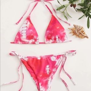 Pink Tie Dye Bathing suit